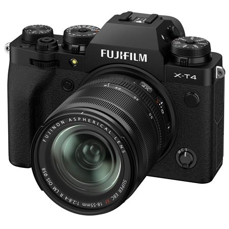 Fujifilm X-T4 Mirrorless Digital Camera with XF 18-55mm f/2.8-4 R LM OIS Lens, Black